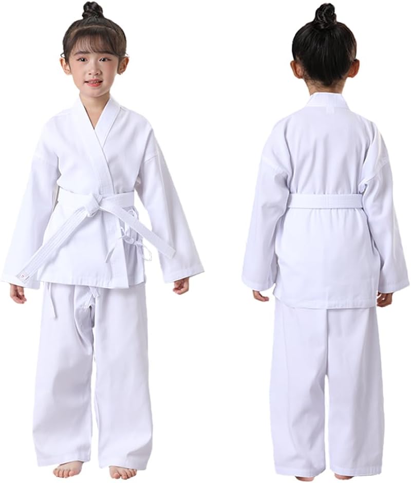 FIGHTSPIRIT Karate Uniform for Kids & Adults Lightweight Student Karate Gi Martial Arts Uniform with White Belt - Image 1